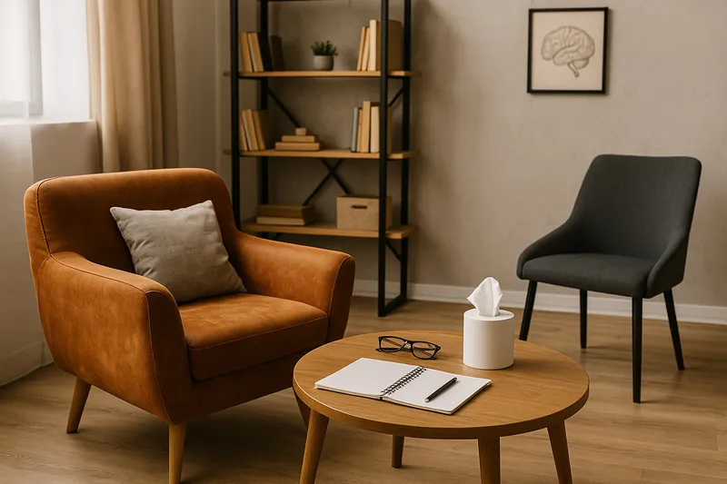 Consultorio psicológico con sillones cómodos en Centro Intermental